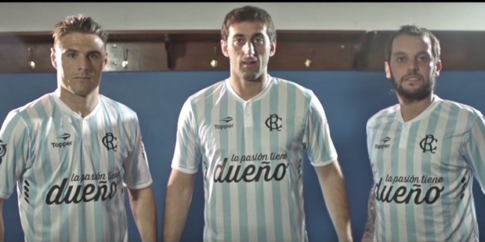 Racing y Topper presentaron la nueva camiseta retro con “Espíritu Amateur”