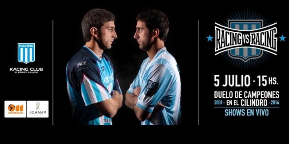Se present&oacute; &ldquo;Racing vs Racing&rdquo;, el partido de los campeones del 2001 contra los del 2014