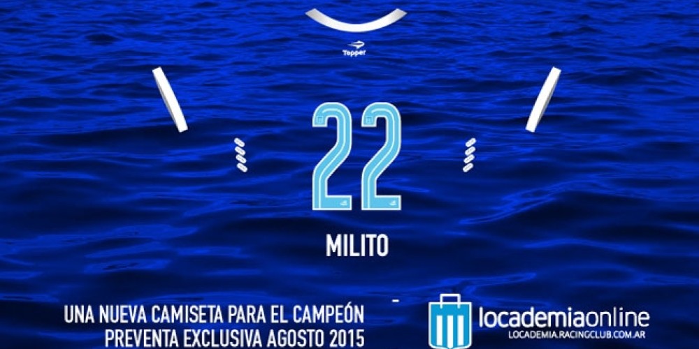 Racing lanzó la preventa de su segunda camiseta alternativa