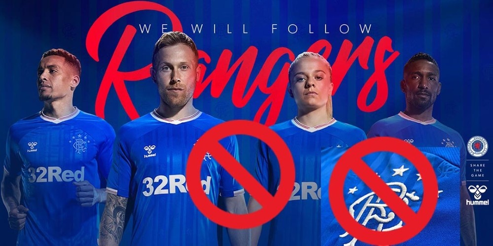 La UEFA prohíbe la nueva camiseta de los Rangers de Escocia