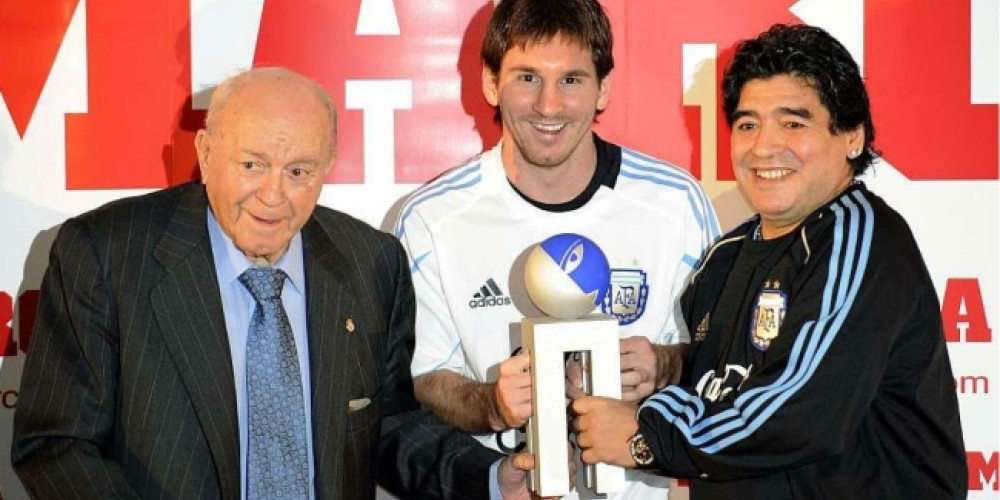 Maradona y Messi los mejores de la historia seg&uacute;n una revista brit&aacute;nica