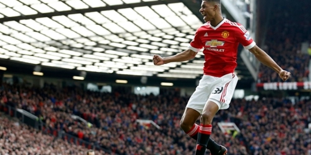 Manchester United multiplicó por diez el contrato de Rashford, que marcó 4 goles en 2 partidos