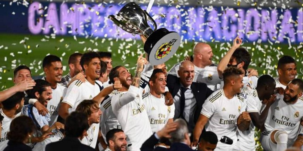 Valor del plantel, t&iacute;tulos y goleadores; los n&uacute;meros del Real Madrid campe&oacute;n de LaLiga 2019/20