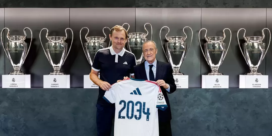 El Real Madrid prolong&oacute; su contrato con adidas hasta 2034