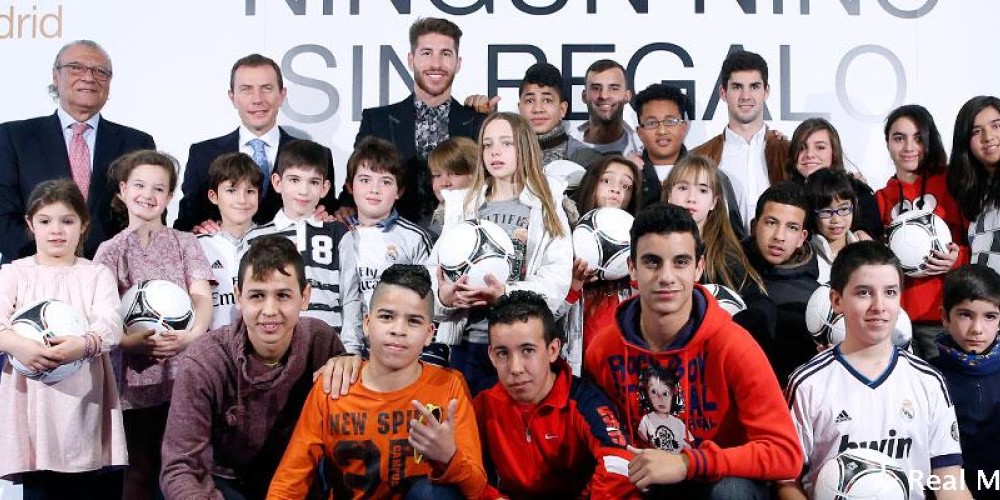 La Fundaci&oacute;n Real Madrid present&oacute; la campa&ntilde;a "Ning&uacute;n ni&ntilde;o sin regalo"