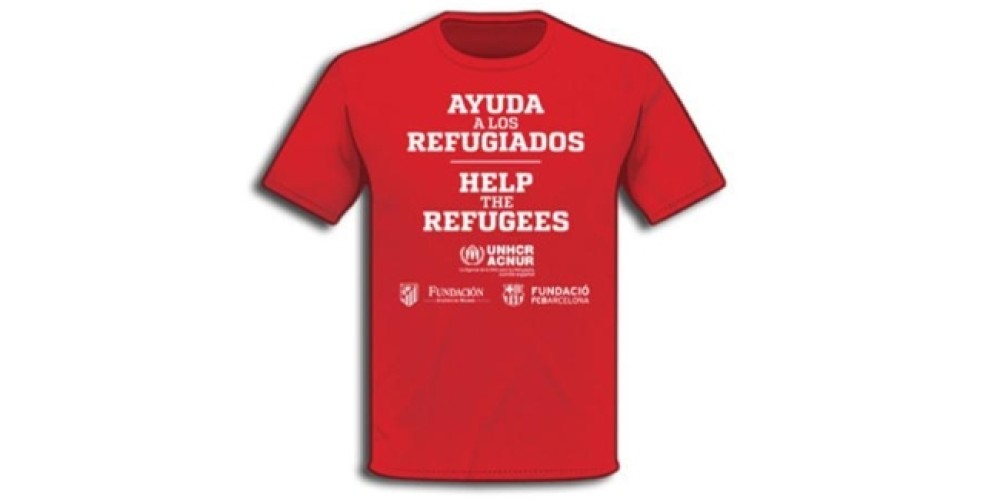 Barcelona y Atlético Madrid saldrán a la cancha con una remera por los refugiados