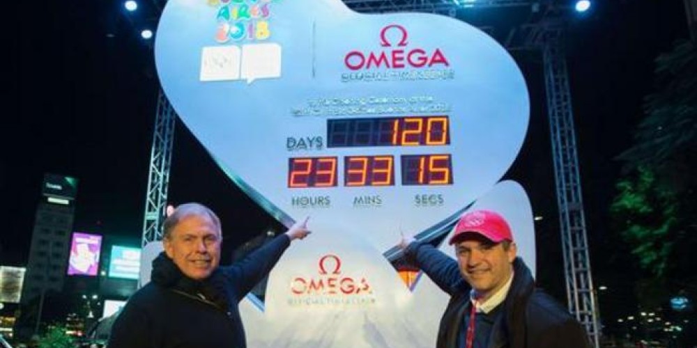 Se presentó el reloj Omega de la cuenta regresiva para Buenos Aires 2018