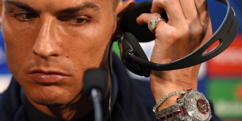 Cristiano Ronaldo sorprendió con un reloj de dos millones de euros
