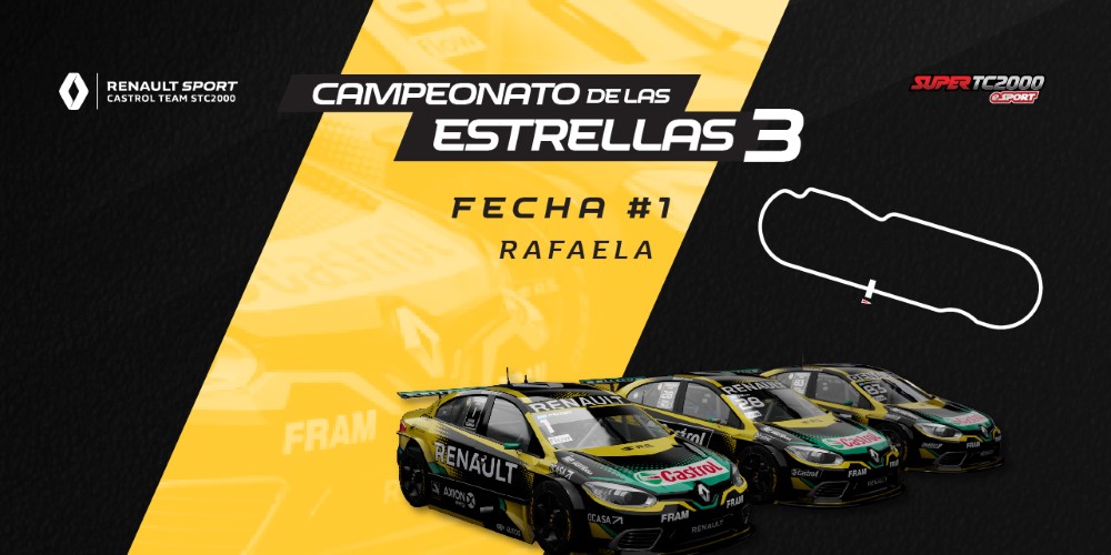 Con Pern&iacute;a, Ardusso y Milla en Renault se larga el &quot;Campeonato De Las Estrellas III&rdquo;