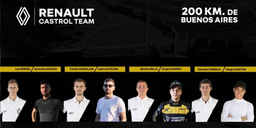 Renault Castrol Team present&oacute; los pilotos para los &ldquo;200 km de Buenos Aires&rdquo;