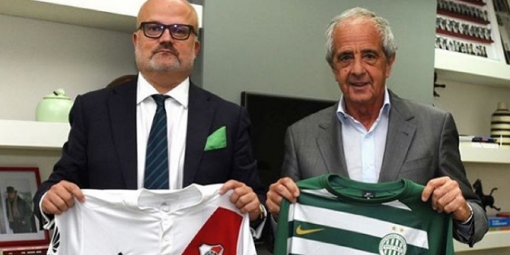 El equipo h&uacute;ngaro que visit&oacute; a River para cerrar un acuerdo unilateral