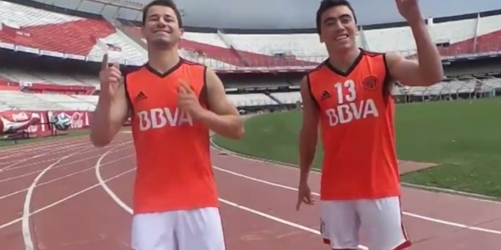 Los jugadores y empleados de River bailaron al ritmo de Happy