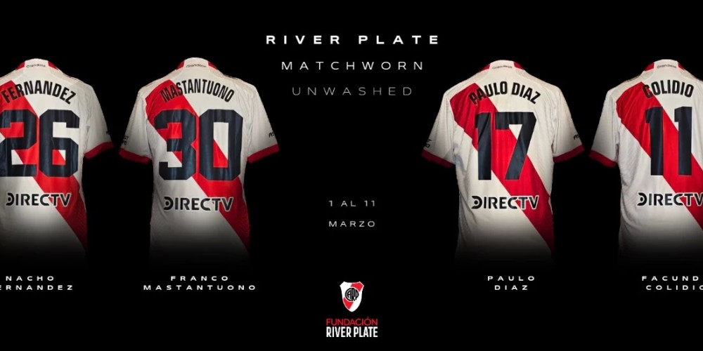 &ldquo;River Plate-Matchworn&rdquo;, la subasta de camisetas de River