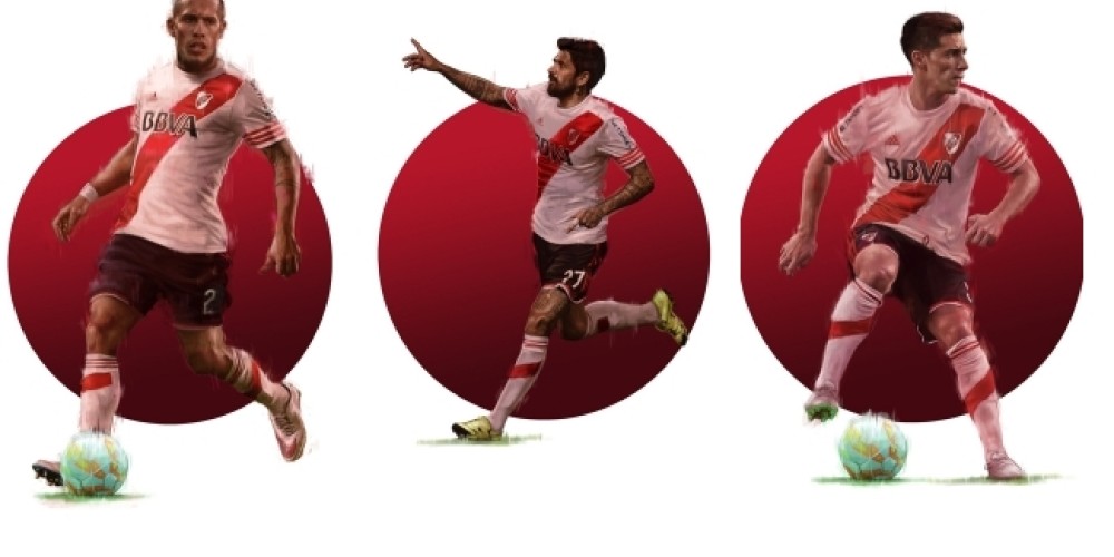 El vestuario de River en Jap&oacute;n estar&aacute; decorado con dibujos de los jugadores