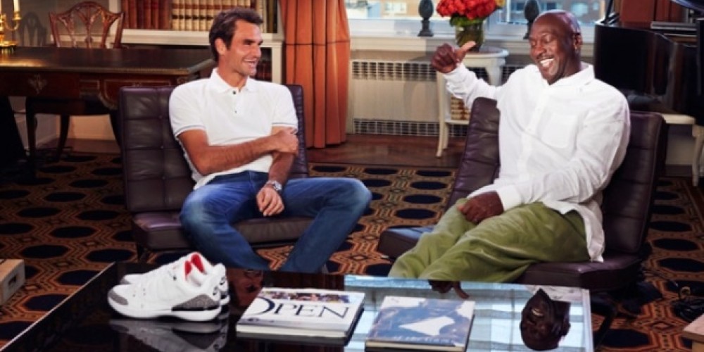 Michael Jordan y Roger Federer, unidos por unas zapatillas