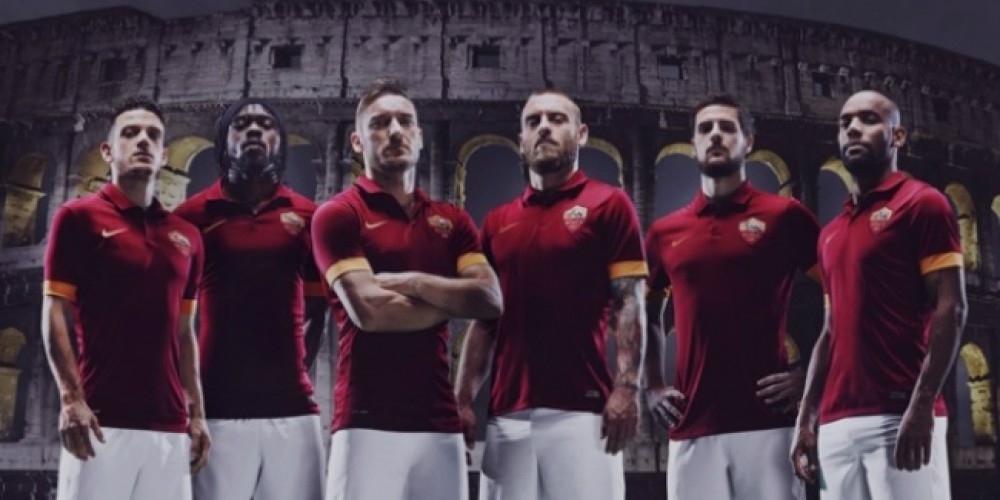 Nike presentó la nueva camiseta de la Roma