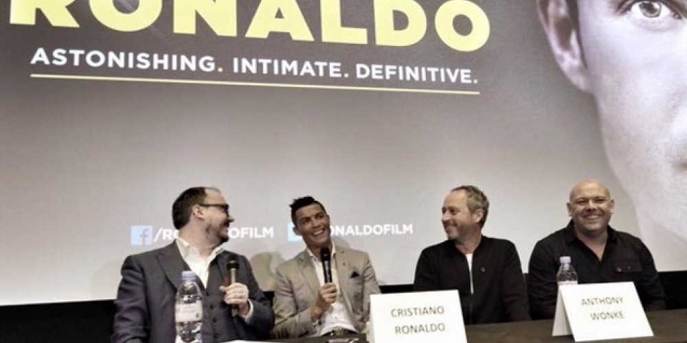 Cristiano Ronaldo acudi&oacute; a la presentaci&oacute;n oficial de su pel&iacute;cula