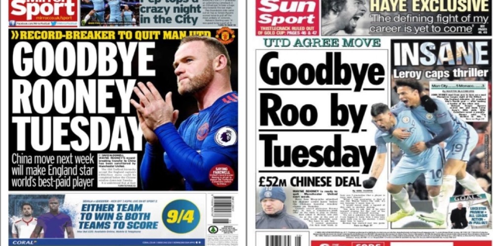 &iquest;Cu&aacute;nto ganar&aacute; Wayne Rooney por semana en China para ser el mejor pago del mundo?