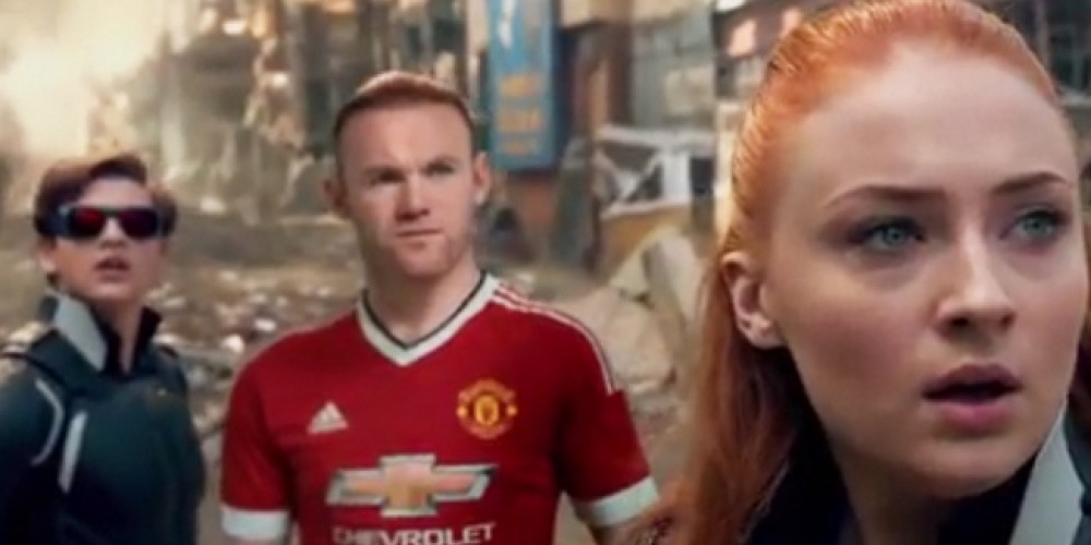Los jugadores del Manchester United actuaron junto a los X-Men