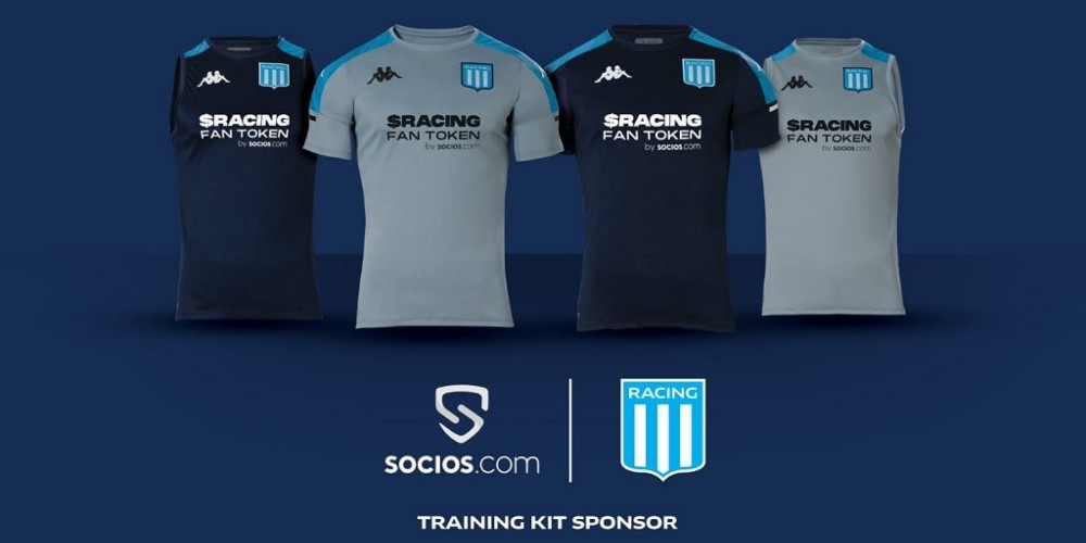 Racing firmó con Socios.com como nuevo sponsor de entrenamiento