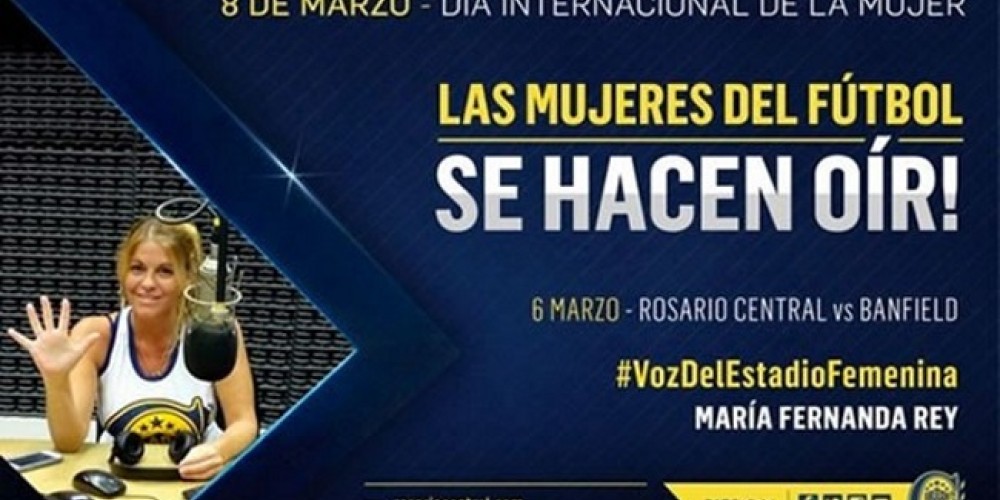Como River, Rosario Central tendrá presencia femenina en la voz del estadio