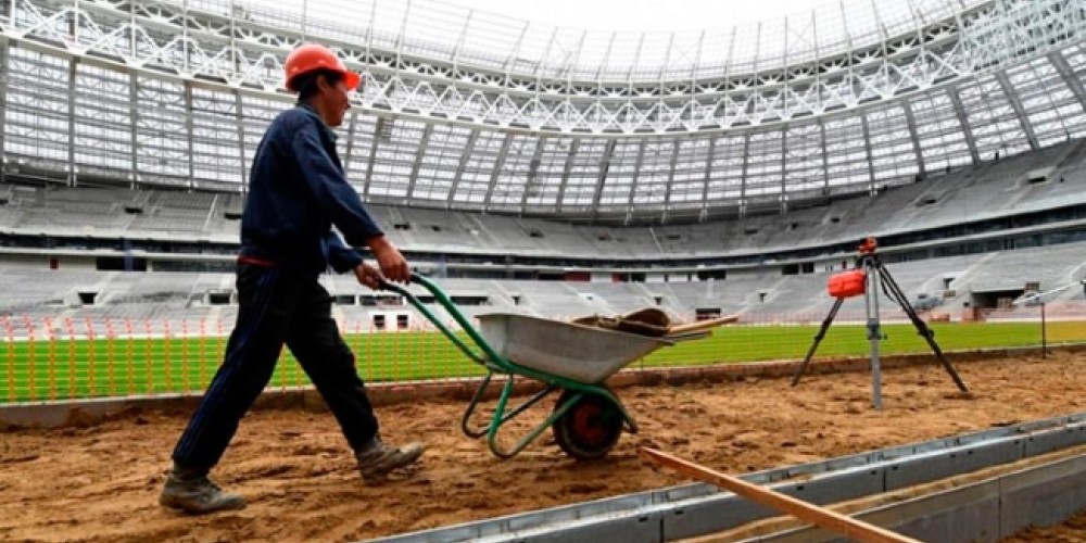 La ONU recibe quejas por ‘trabajo esclavo’ en los estadios para Rusia 2018