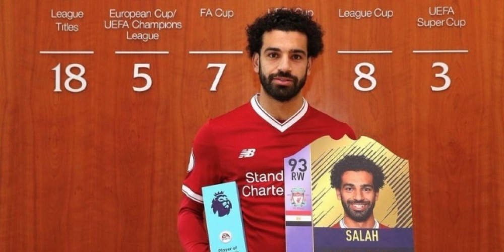 Mohamed Salah supera a Cristiano Ronaldo en el puntaje del FIFA 18