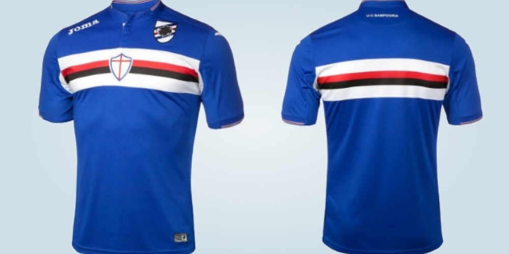 La nueva camiseta de la Sampdoria viene con un chip que reproduce el himno del club