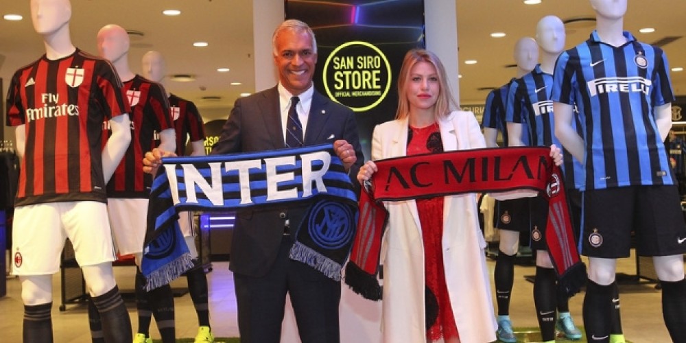 Milan e Inter abrieron una tienda en conjunto en su estadio