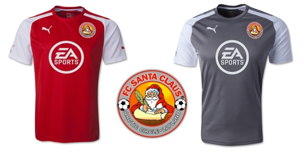 El FC Santa Claus de Finlandia present&oacute; sus camisetas Puma