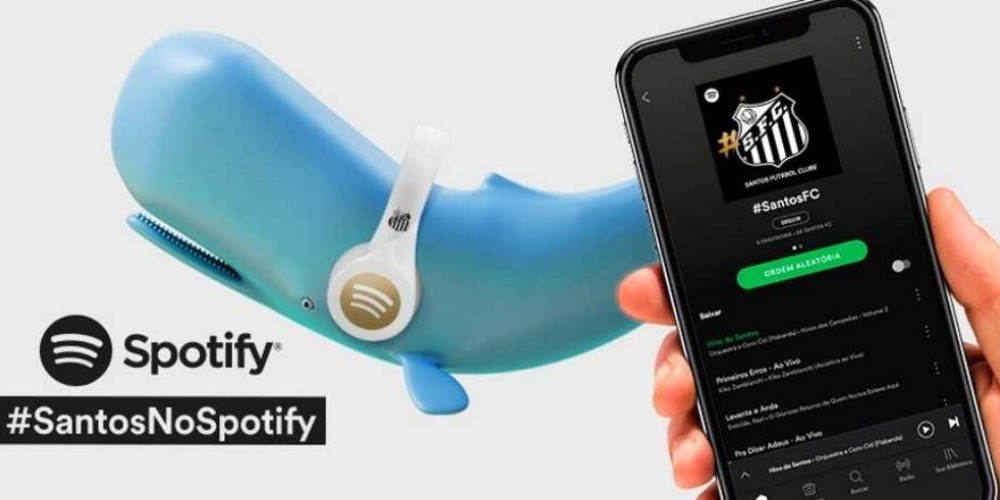 Santos de Brasil anunci&oacute; una alianza con Spotify