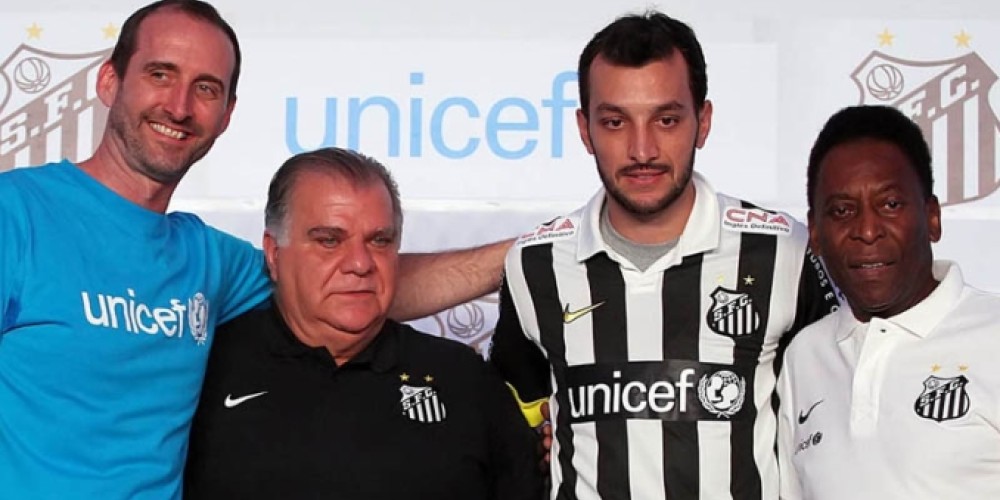 Santos y Unicef unidos por los ni&ntilde;os brasileros