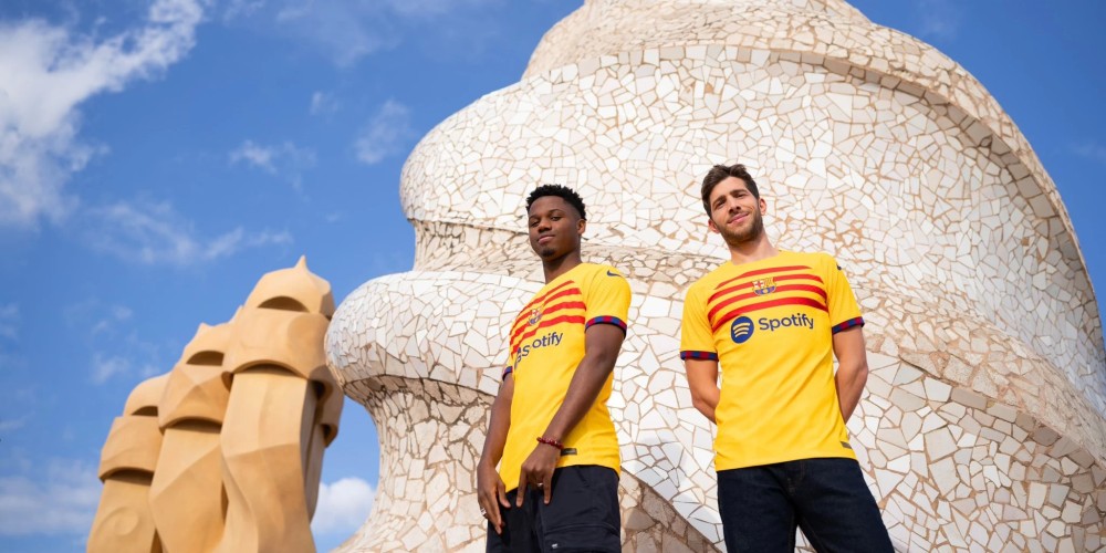 Senyera: &iquest;A qu&eacute; se debe la camiseta amarilla y roja del Barcelona?