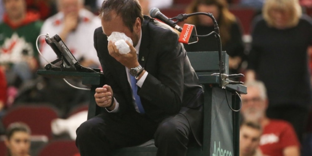 La historia del tenista que fue descalificado de la Davis por un pelotazo al juez de silla