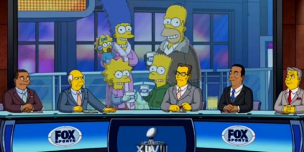 Los Simpson tienen su comercial presentando el Super Bowl para Fox