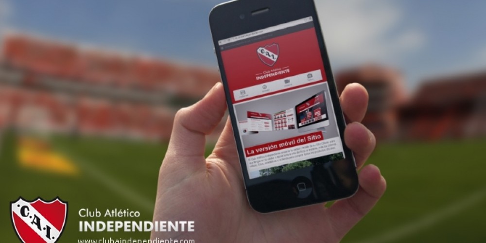 Independiente present&oacute; la nueva versi&oacute;n m&oacute;vil de su sitio web