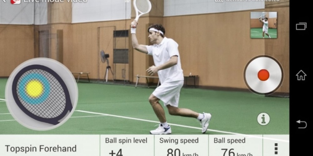 Sony lanzó en América un sensor inteligente para raquetas de tenis