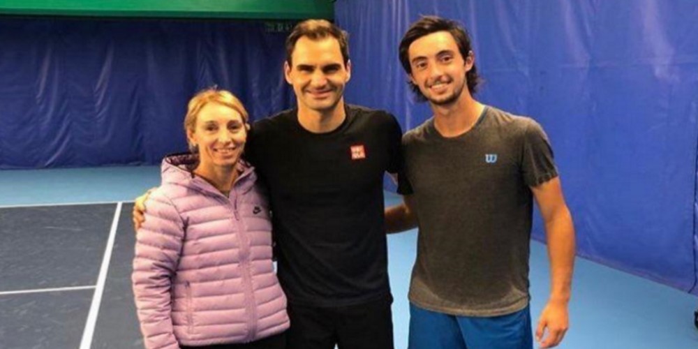 La promesa del tenis argentino que es sparring de Nadal y Federer 