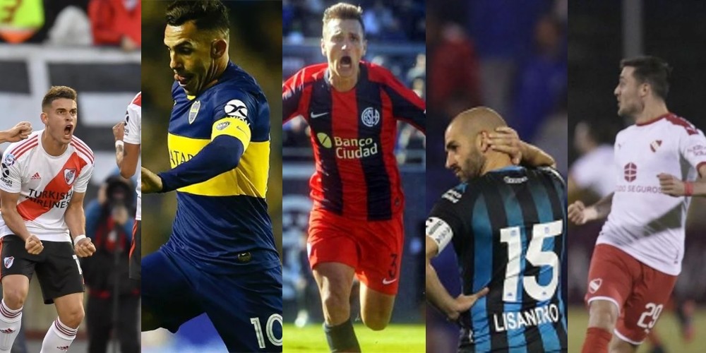 Mapa de sponsors y patrocinio de la Superliga Argentina de Fútbol