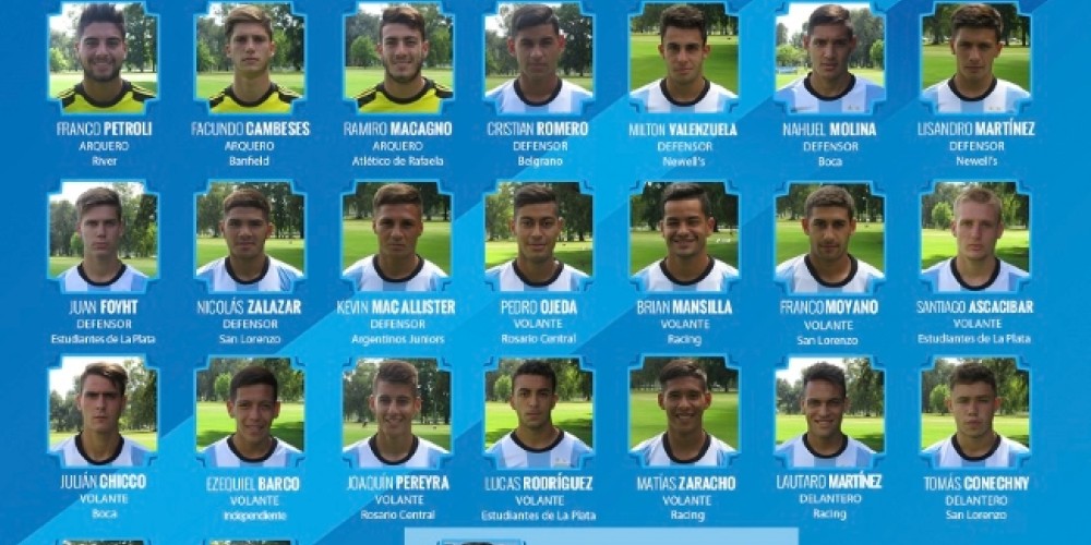 &Uacute;beda revel&oacute; la lista definitiva para el Sudamericano Sub 20
