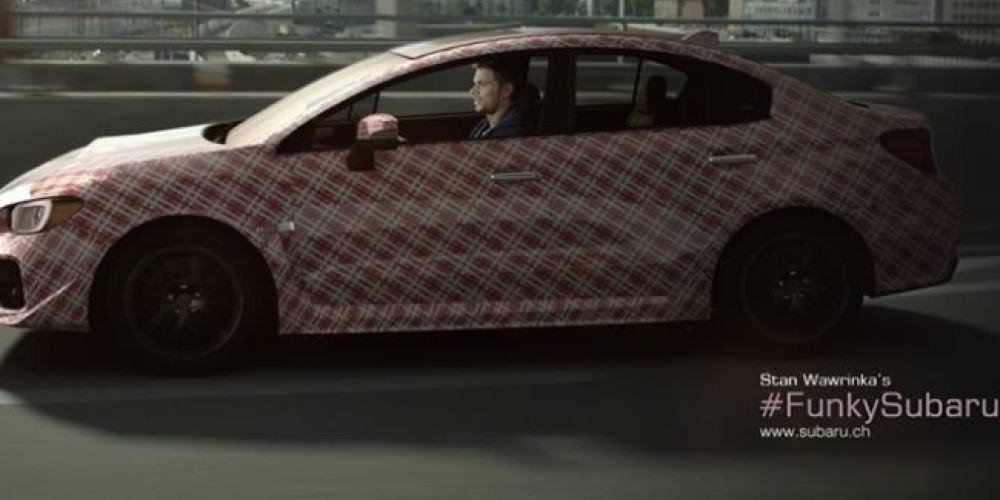 Subaru le dio a Wawrinka un auto con el dise&ntilde;o de sus pantalones