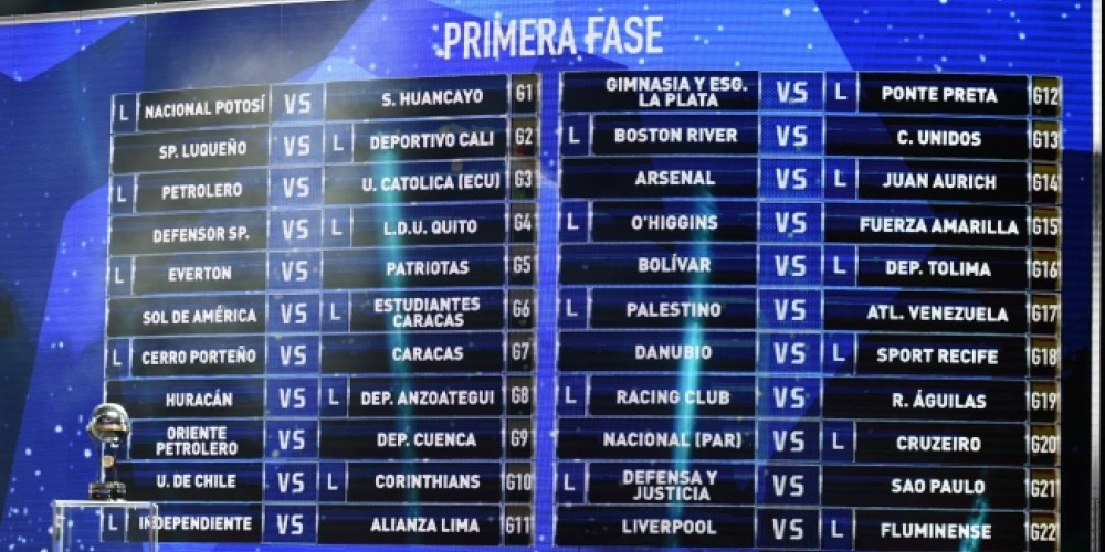 Estos son los cruces de la Conmebol Sudamericana 2017