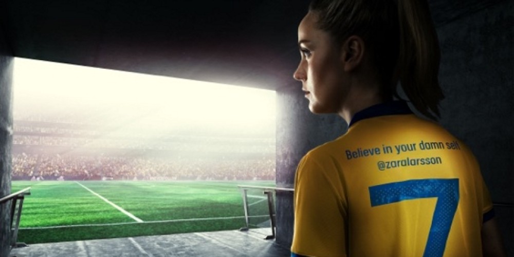 adidas cambió apellidos por tuits motivacionales en las camisetas de Suecia