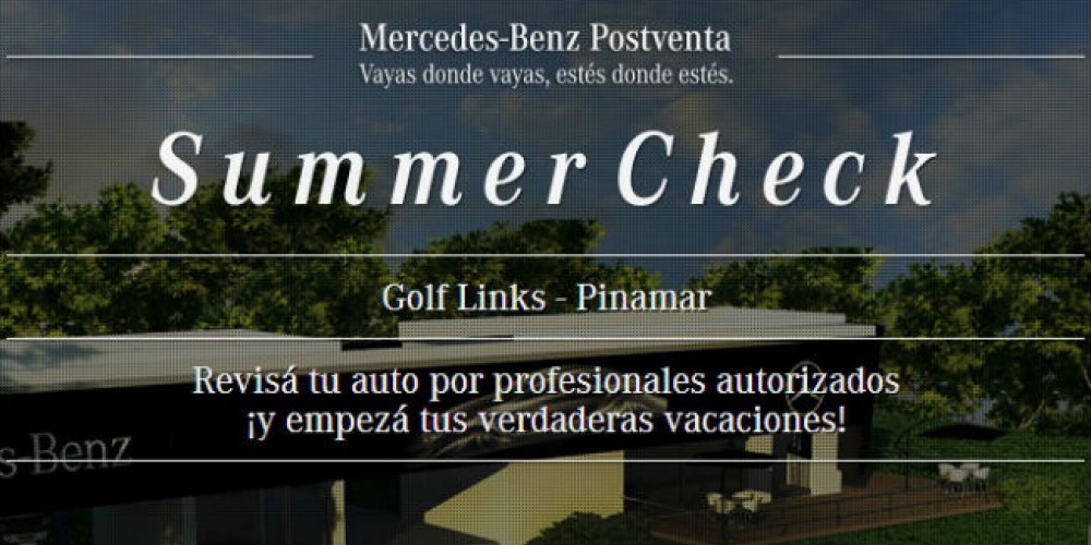 ​Disfrut&aacute; el verano arriba de un Mercedes-Benz