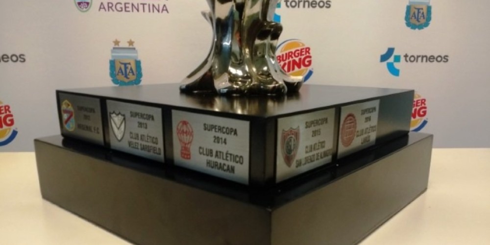 ¿Al final será de Boca o de River? Se presentó el trofeo para la Supercopa Argentina