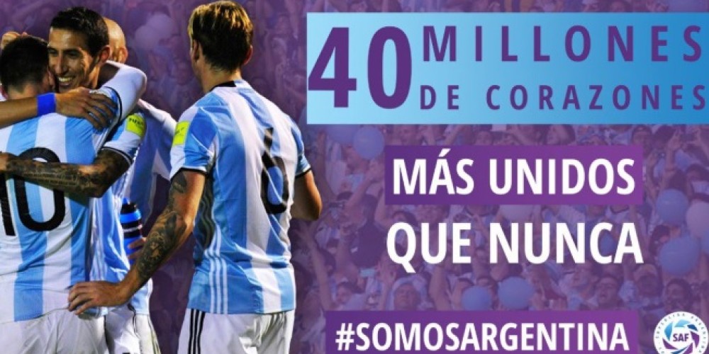 La Superliga Argentina ide&oacute; una campa&ntilde;a para alentar a la Selecci&oacute;n argentina previo al partido de Nigeria