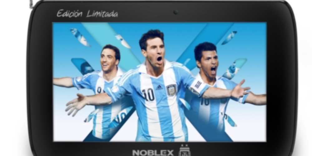 Noblex presentó su Tablet con TV edición especial de la AFA