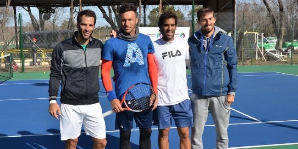Los tenistas argentinos entrenaron en Vicente López antes de viajar a Río