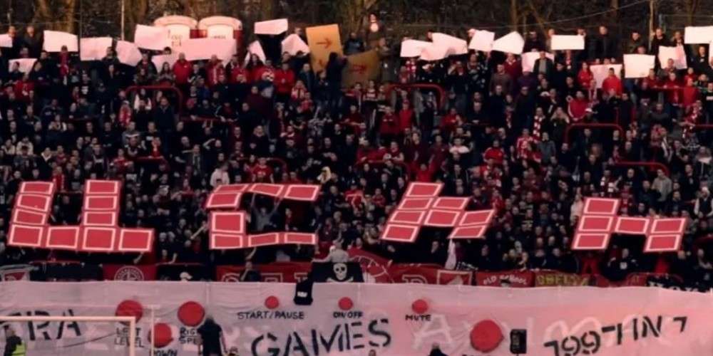 El festejo de una hinchada inspirado en el tetris