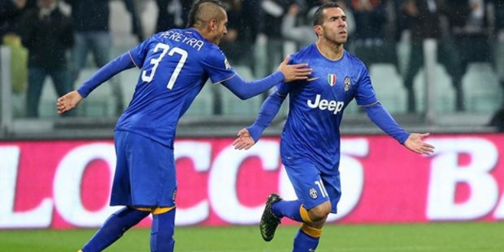 La Juventus bromea en Twitter con el dribbling de Tévez